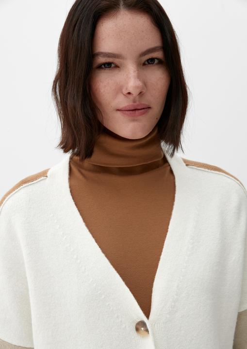 Produktbild s.Oliver Strickjacke Strickjacke in Colour Blocking-Optik (44)