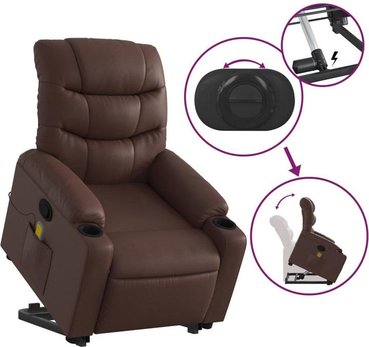 Image du produit vidaXL Massagesessel mit Aufstehhilfe