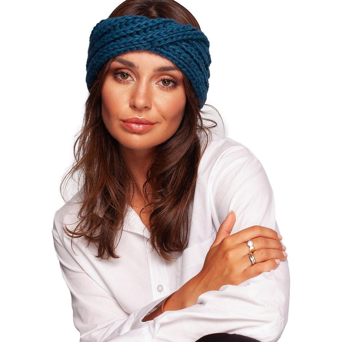 BE Knit, Stirnband, Stirnband, Blau