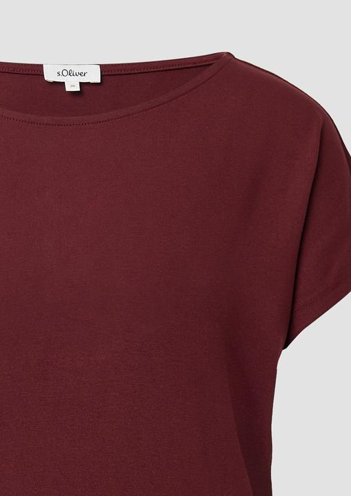 Produktbild S.Oliver T-Shirt Fliessendes Jersey-Shirt mit überschnittenen Schultern (38)