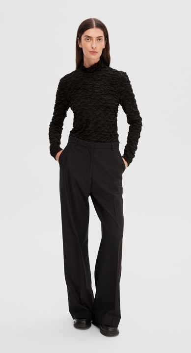 Actual product image Selected Femme Textured Turtleneck Sweater (XS)