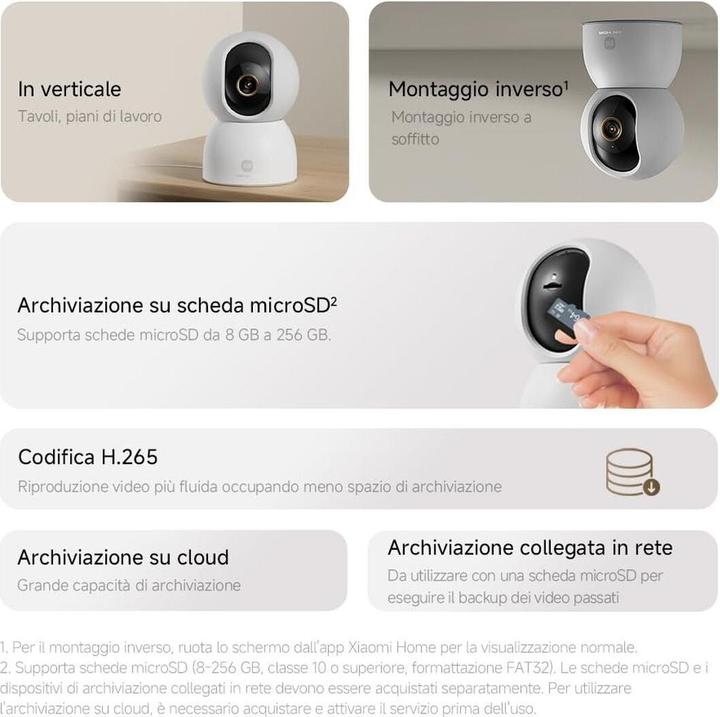 Immagine prodotto Xiaomi Smart Camera C701 360 4K EU BHR07X7EU (3840 x 2160 pixel)