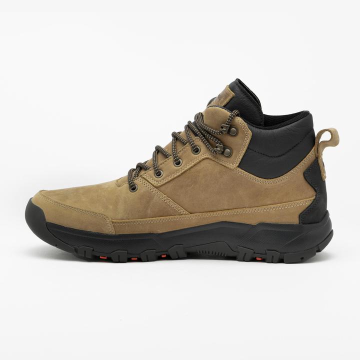 Actual product image Quechua Men's waterproof leather hiking boots - NH500 mid-high beige (43)