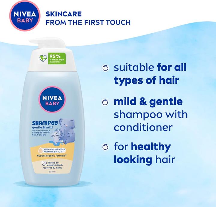 Actual product image NIVEA Baby Shampoo Delicato 500 ml