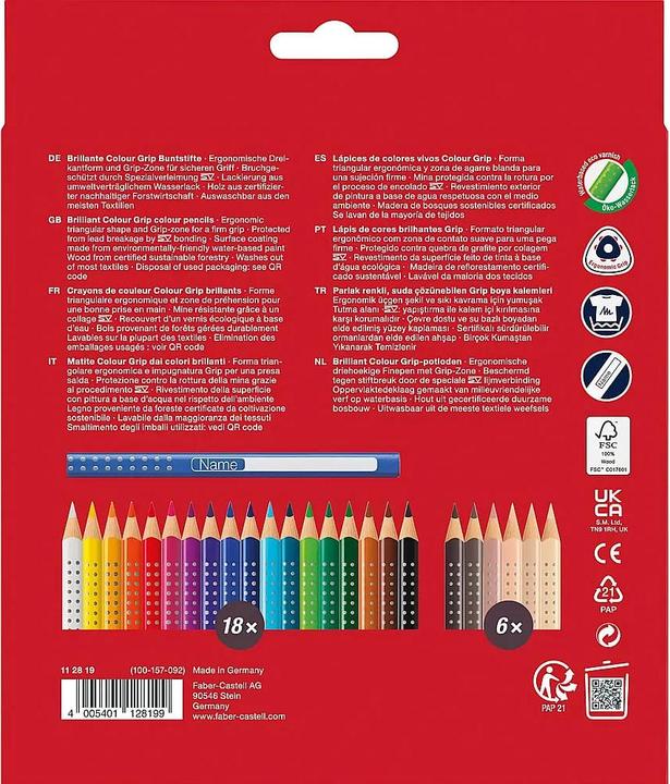 Produktbild Faber-Castell Colour Grip (24x)
