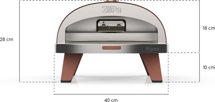 Actual product image Ziipa Gas Pizza Open (Pizza oven gas)