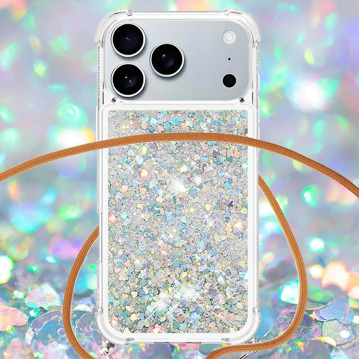 Immagine prodotto Cover-Discount iPhone 17 Pro - Glitzer Hülle mit Kordel (Apple iPhone 17 Pro)