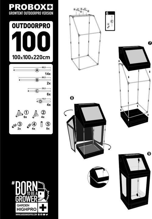Actual product image Garden HighPro Garden High Pro Pro Box Outdoorpro 100
