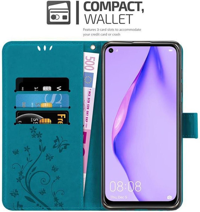 Actual product image Cadorabo Flower Book Cover (Huawei P40 Lite)