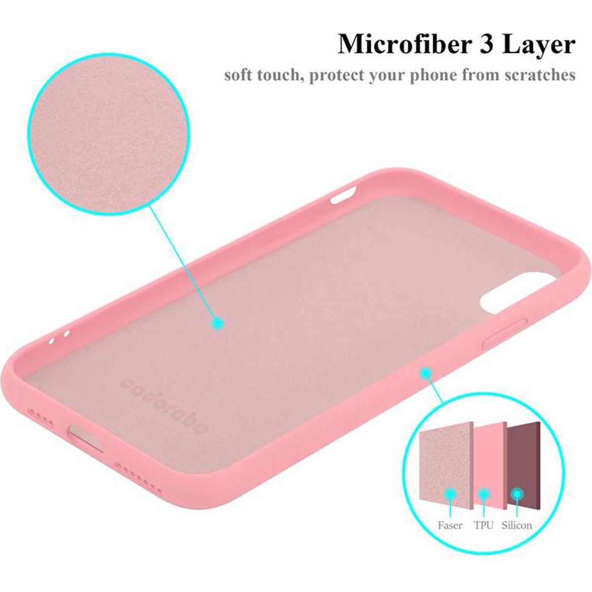 Thumbnail - Cadorabo TPU Liquid Silicone Case Cover (Apple iPhone XS Max), Smartphone Hülle, Rosa