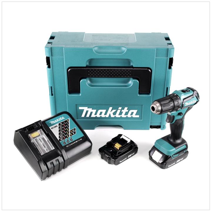 Produktbild Makita DDF 483 RAJ Akku Bohrschrauber 18 V 40 Nm + 2x Akku 2,0 Ah + Ladegerät + Makpac