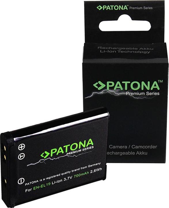 Actual product image Patona Premium battery f. Nikon EN-EL19 (Camera battery)