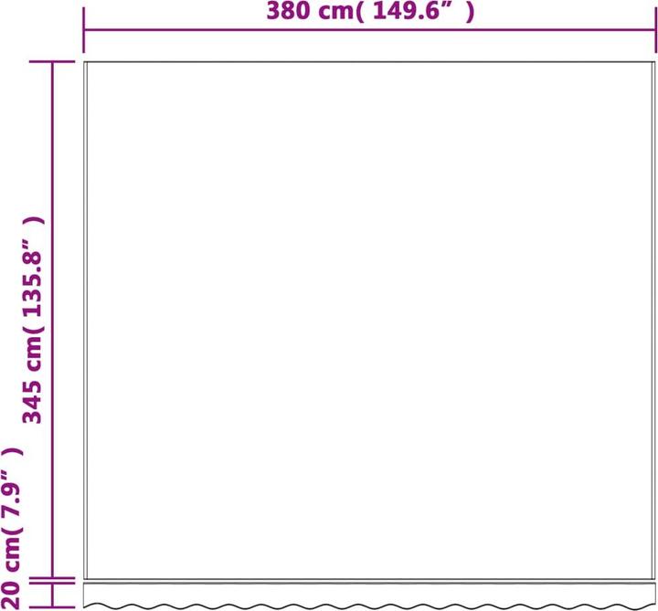 Actual product image vidaXL A-Zlem (3.80 m)