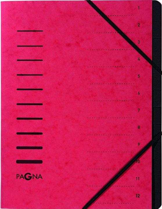 Produktbild Pagna Ordnungsmappenset 12 Fächer 1-12 je 1Stk rot/blau/grün (1x)
