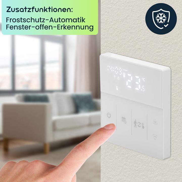Image du produit Casativo Thermostat WLAN pour le chauffage par le sol avec commande par application et par la voix