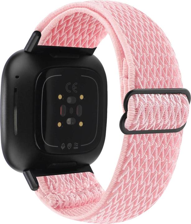 Immagine prodotto Cover-Discount Fitbit Versa 4 / Sense 2 - Bracciale di ricambio in nylon rosa (Nylon, Versa 3, Senso)