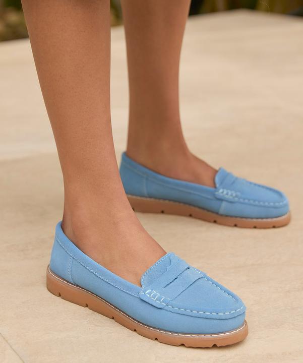 Produktbild Joe Browns Cleated Sole Suede Leather Loafers (39)