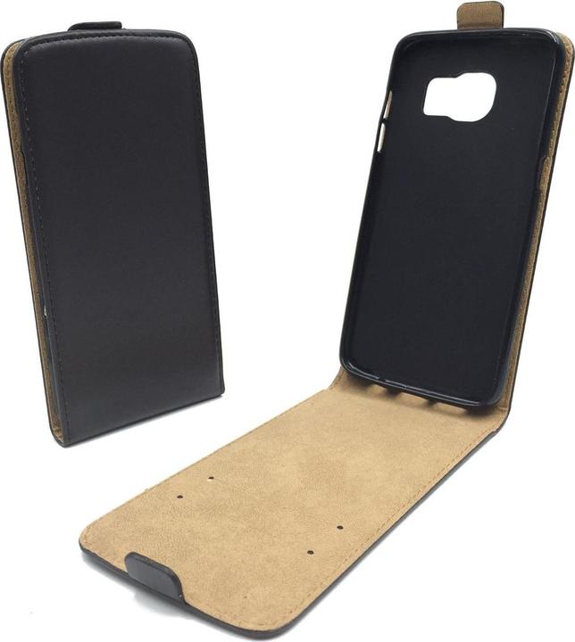 Actual product image König Design Mobile Phone Case for Samsung Galaxy S7 Edge Protective Wallet Cover 360 Case Black (Samsung Galaxy S7 Edge)