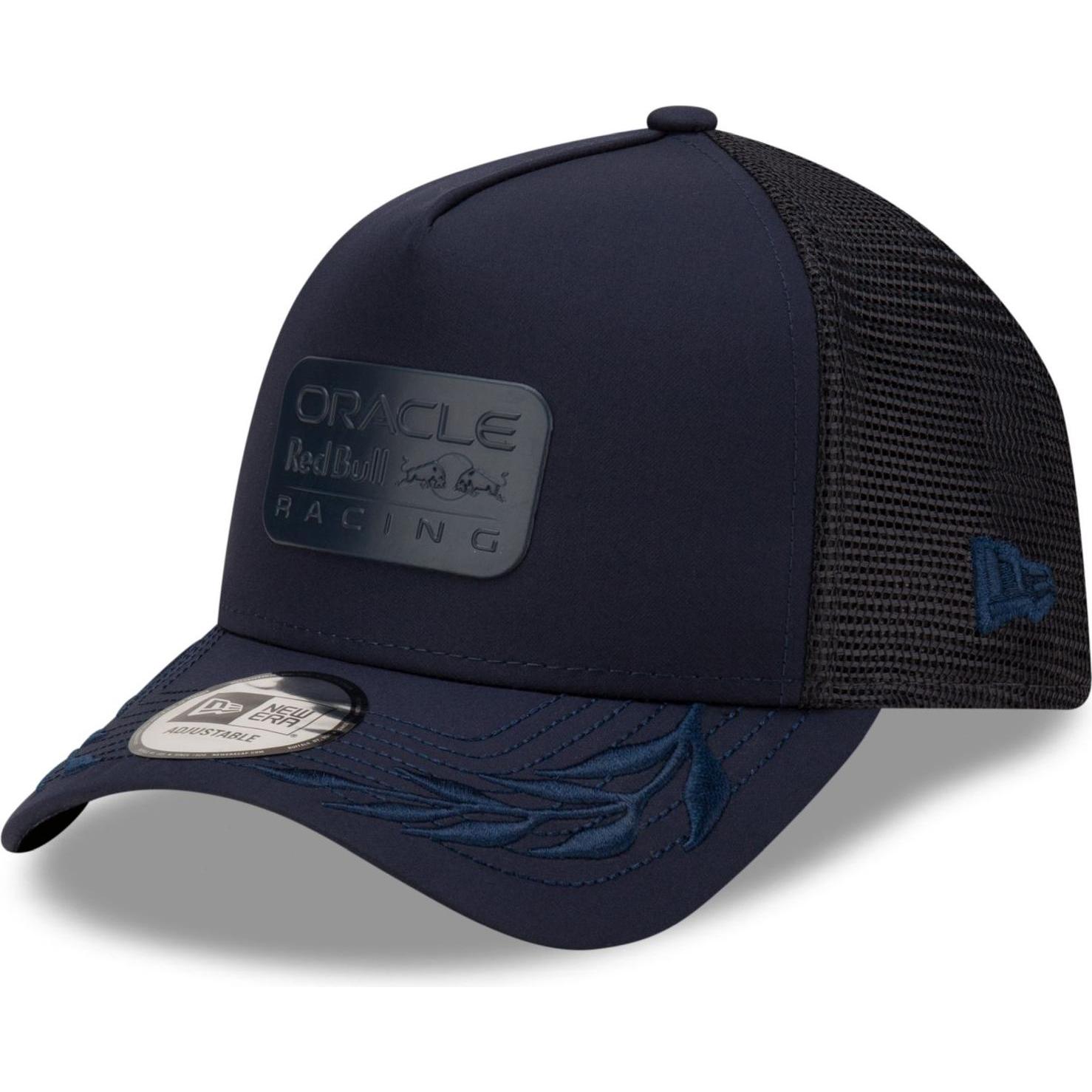 New Era, Herren, Cap, A-Frame Trucker Cap - METAL BADGE Red Bull Racing, Blau