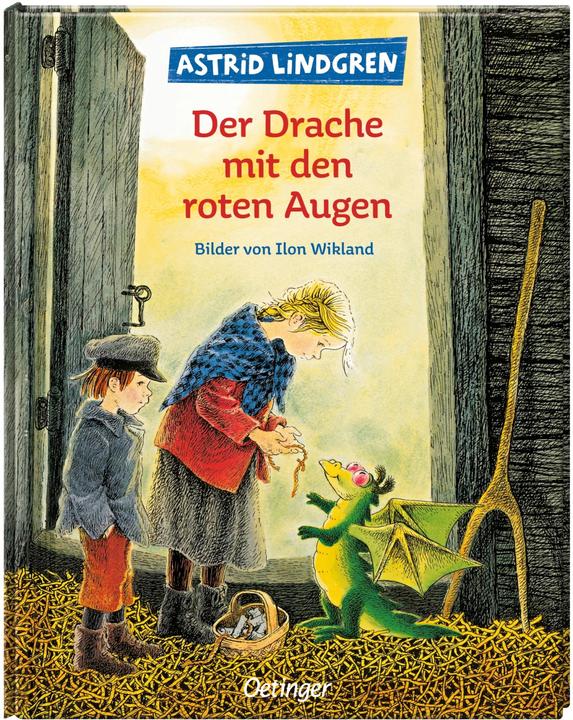 Actual product image The dragon with red eyes (Astrid Lindgren, Ilon Wikland, Senta Kapoun, German)