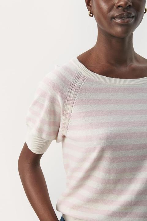 Produktbild Part Two GlenniePW Pullover voor dames, regular fit met 1/2 mouwen, Potpourri Str5ipe, M (M)