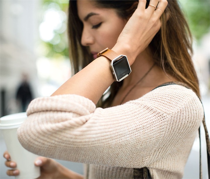 Produktbild Fitbit Blaze Lederarmband mit Rahmen (40 mm, Leder, Blaze)