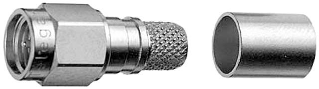 Produktbild Telegärtner SMA Straight Plug Crimp G30 (1.5/3.8), H 155, Low Loss 1.4/3.8 crimp/crimp Koaxialstecker (CAT6)