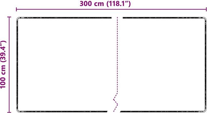 Actual product image vidaXL Läufer (100 x 300 cm)