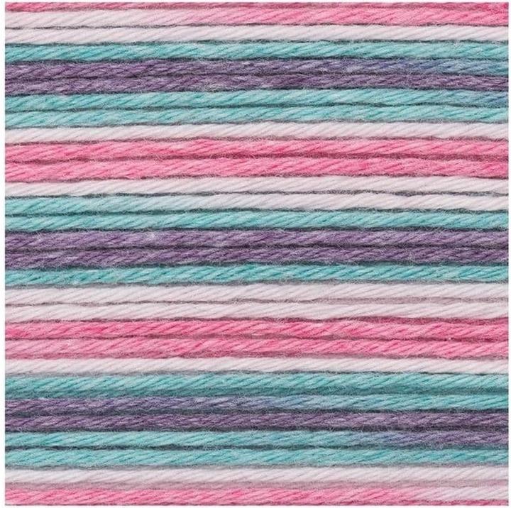 Produktbild Rico Design Wolle Baby Cotton Soft Print 50 g, Rosa Türkis (125 m)