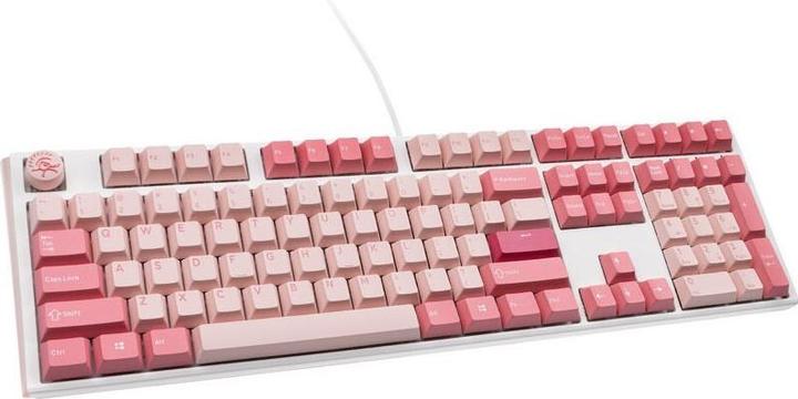 Produktbild Ducky One 3 Gossamer Pink Gaming Tastatur - MX-Ergo-Clear (US) (US, Kabelgebunden)