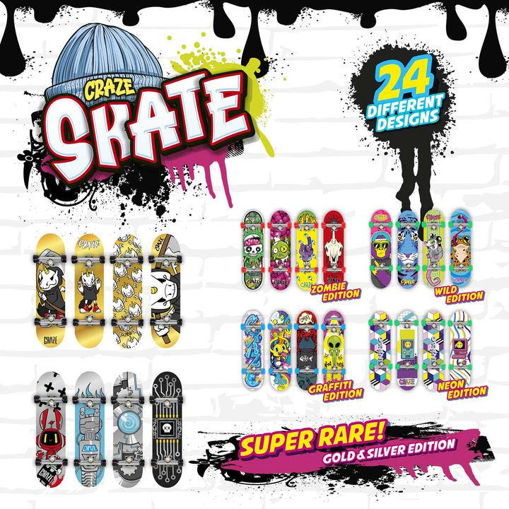 Produktbild Craze Finger-Skateboard Double Mix (Multilingual)