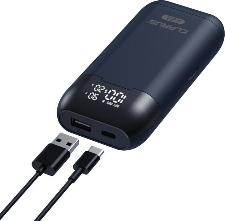 Actual product image Klarus Battery charger K2A for 2 batteries with 2 USB cables (1 pcs., 18650, 20700, 21700, Chargers without battery)
