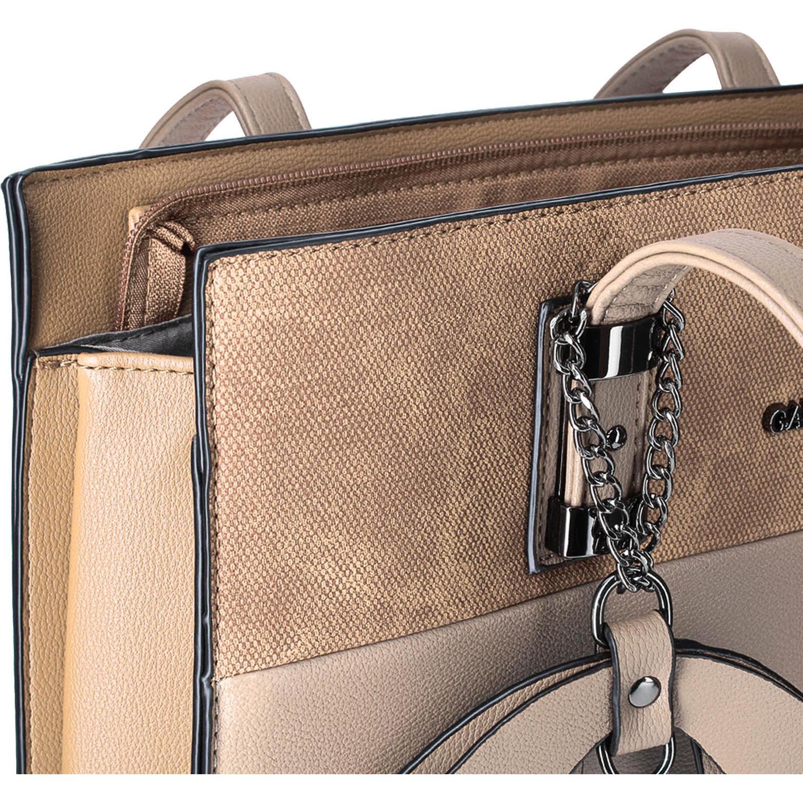 Thumbnail - Gallantry, Tasche, Damenhandtasche Politexture Taupe, Beige, (5 l)