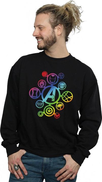 Produktbild Avengers Infinity War Regenbogen Ikonen Baumwolle Sweatshirt (XXL)
