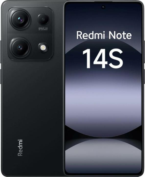 Produktbild Xiaomi Redmi Note 14S (256 GB, Midnight Black, 6.67", Hybrid Dual SIM, 4G)