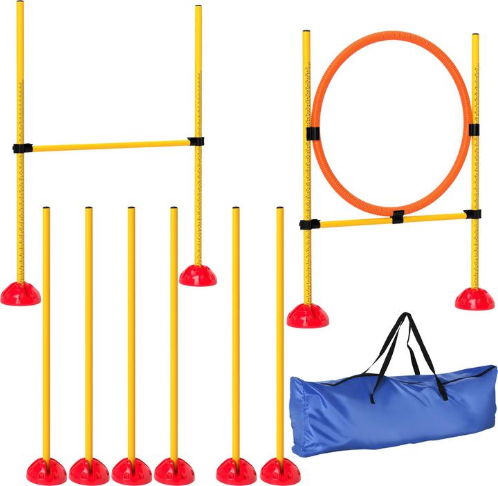 PawHut Hund Agility Set Kunststoff Gelb (Agility)