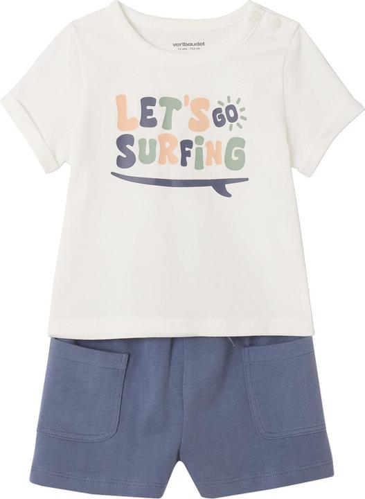Produktbild Vertbaudet Bio-Kollektion: Baby-Set aus bedrucktem T-Shirt & Shorts