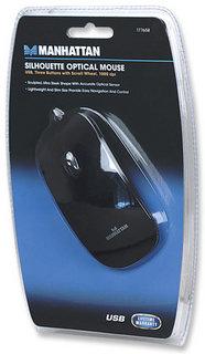 Actual product image Manhattan Optical Slim Mouse (Cable)