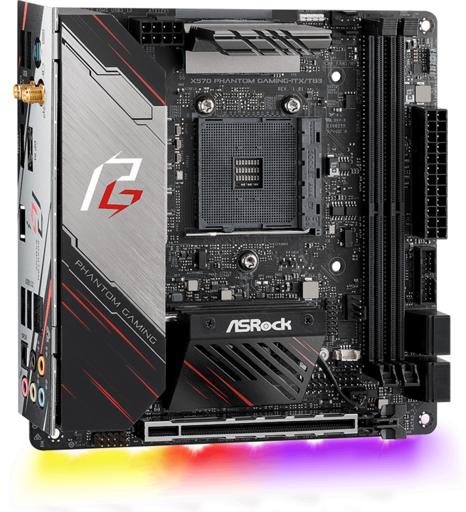 Actual product image AsRock X570 Phantom Gaming ITX/TB3 (AM4, AMD X570, Mini-ITX)