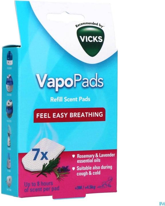 Produktbild Vicks VapoPads VBR 7 Nachfüllpackung Rosmarin Lavendel Duft