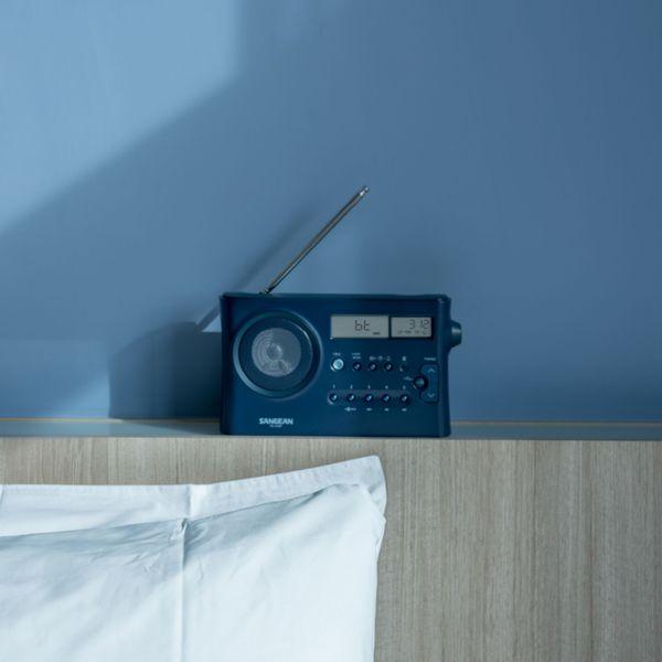 Actual product image Sangean PR-DA BT Table Radio, Dark Blue (FM, MW, LW, KW, Bluetooth)