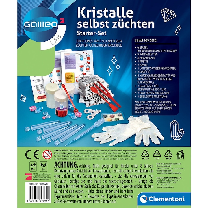 Productafbeelding Clementoni Galileo: Kristallen Startersset