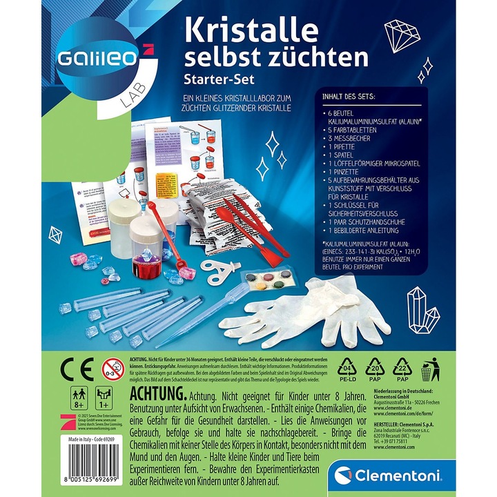 Actual product image Clementoni Galileo: Crystals Starter Set
