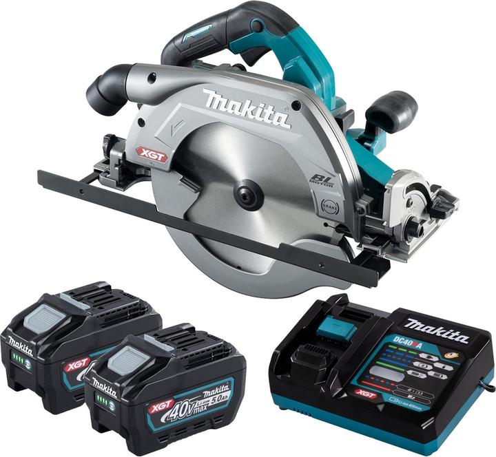 Produktbild Makita Akku-Handkreissäge 40V max. / 5,0 Ah, 2 Akkus + Ladegerät im Transportkoffer