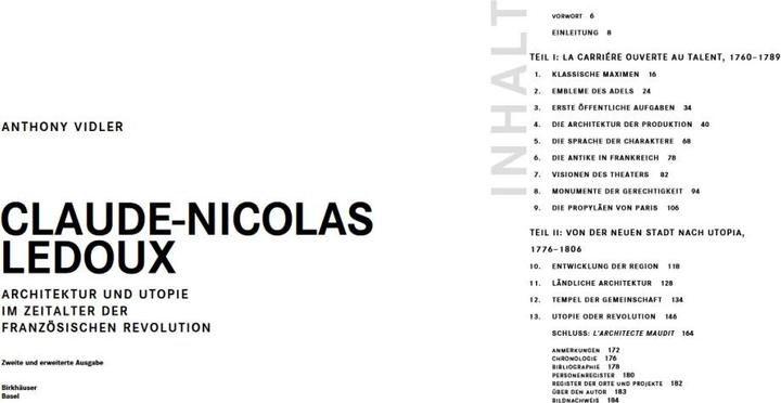 Produktbild Claude-Nicolas Ledoux (Deutsch, 2021)