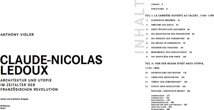 Immagine prodotto Claude-Nicolas Ledoux (Tedesco, 2021)