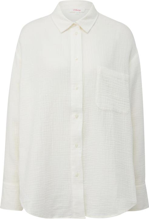 Produktbild s.Oliver Bluse Musselinbluse im Oversized Fit (L)