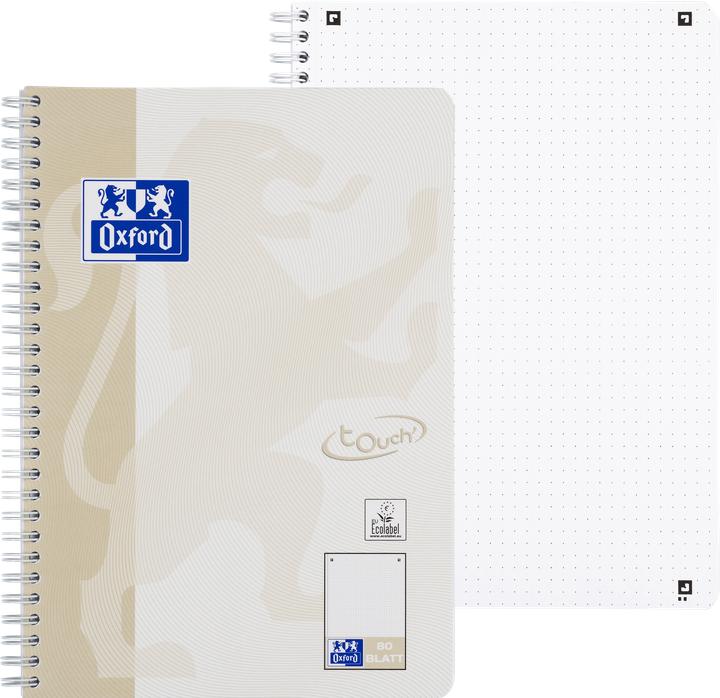 Image du produit Oxford Bloc-notes Touch, B5, à pois, 80 feuilles (B5, Pointillés, Couverture rigide)
