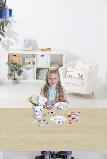 Produktbild Marabu Porzellan- und Glasmalstift Kids (Rot, Blau, Orange, Türkis, Grün, Schwarz, Violett, Gelb, 10 x)