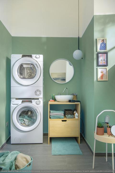 Produktbild Candy RO4 1274DWMT/1-S Washing Machine, A, Front loading, Depth 45 cm, 7 kg, White (7 kg, Links)